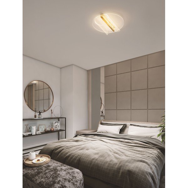 LED stropna svjetiljka aluminijska s mogućnosti zatamnjivanja u zlatnoj boji 55x45 cm Valentin – Nova Luce-image-2
