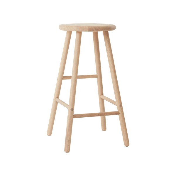 Barska stolica od punog hrasta u svijetloj prirodnoj boji (visine sjedala 65 cm) Moto – OYOY Living Design