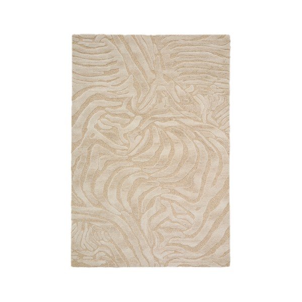 Bež ručno rađen tepih od mješavine vune 160x230 cm Tribet – Kave Home