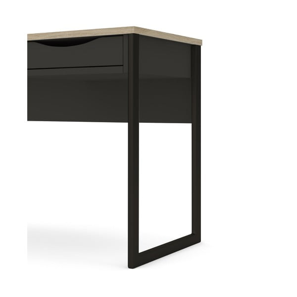 Crni radni stol Tvilum Function Plus, 130 x 48 cm-image-4