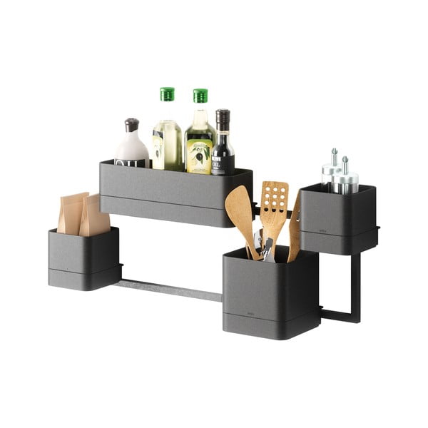 Plastične posude za cvijeće u setu 4 kom za bilje/viseće i zidne Cubiko – Umbra-image-4