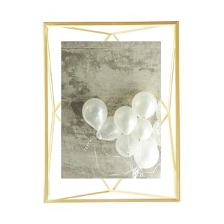 Metalni stojeći/viseći okvir u zlatnoj boji 15x20 cm Prisma – Umbra