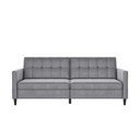 Svijetlo siva baršunasti sofa 203 cm Hartford – Støraa