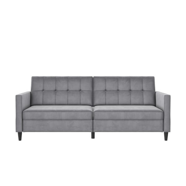 Svijetlo siva baršunasti sofa 203 cm Hartford – Støraa