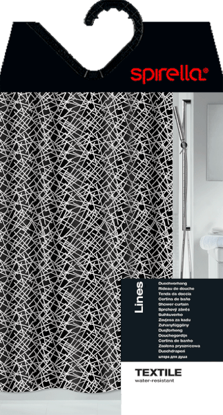 Tuš zavjesa 180x200 cm Lines – Spirella-image-2