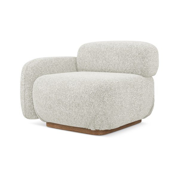 Krem modularna sjedeća garnitura (s lijevim kutom) Ailani – Makamii-image-1