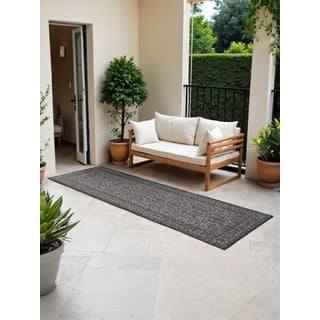 Crno-bijela unutarnja i vanjska staza 80x250 cm Duet Kona – NORTHRUGS