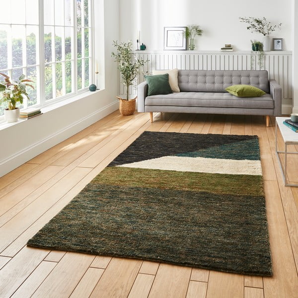 Zeleni tepih 170x120 cm Hemp - Think Rugs-image-2