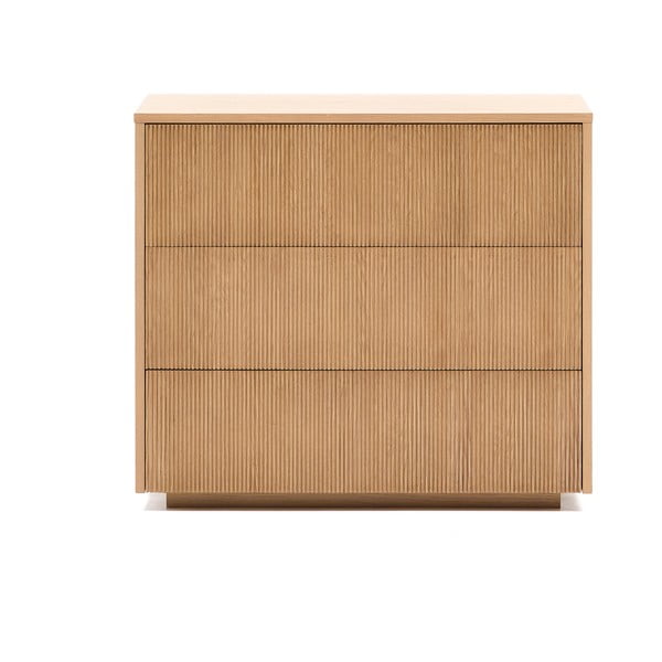 Komoda u dekoru hrasta u prirodnoj boji 90x79x50 cm Helvine – Kave Home