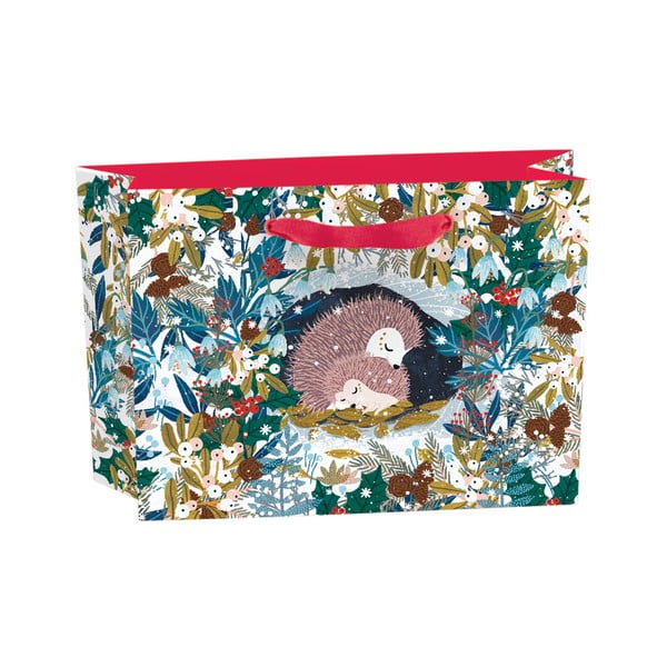 Poklon vrećica s božićnim motivom 17x8 cm Snowy Sanctuary – Roger la Borde