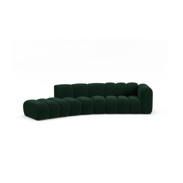 Tamno zelena kutna garnitura (s desnim kutom) Lupine – Micadoni Home