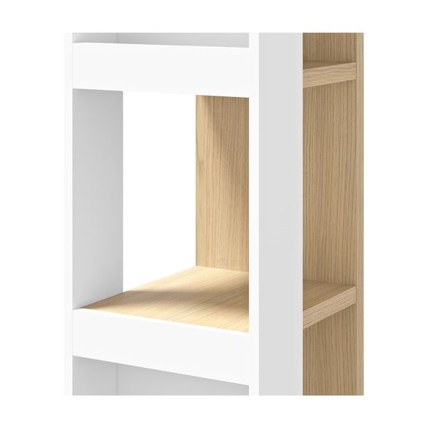 Bijeli regal u dekoru hrasta 40x114 cm Ella - TemaHome-image-4