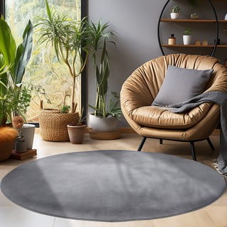 Sivi periv okrugli tepih ø 160 cm Sky – Ayyildiz Carpets