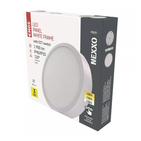 Bijela LED stropna svjetiljka Nexxo – EMOS-image-1