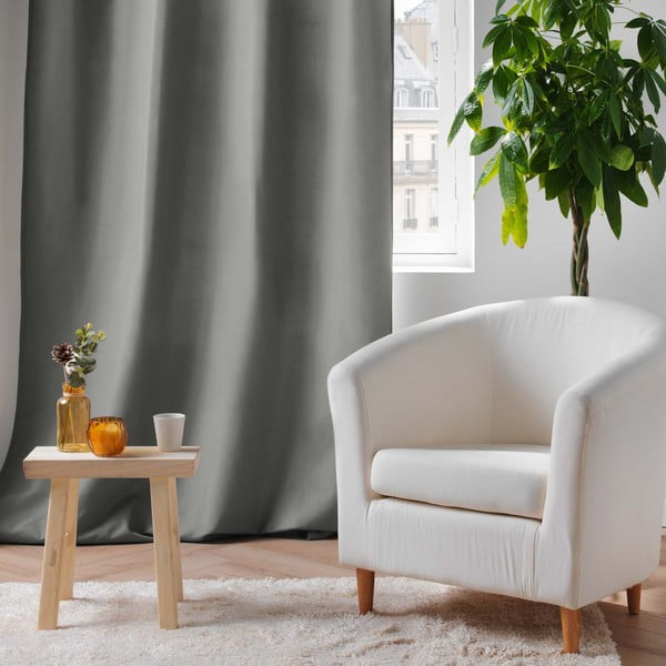 Siva termo izolacijska zavjesa od mikrovlakana 135x260 cm Micropolar – douceur d'intérieur-image-4