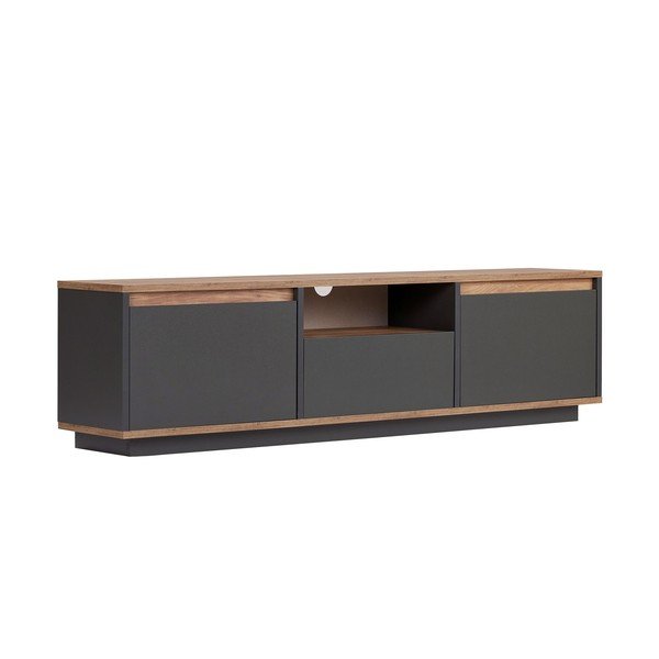 Antracitno siva TV komoda 160x42x30 cm Sentinel – Kalune Design