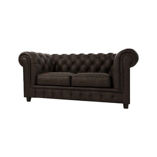 Tamno smeđa baršunasta sofa 184 cm Cambridge - Ropez
