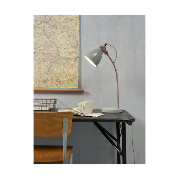 Svijetlosiva stolna lampa s betonskom bazom - it's about RoMi Denver-image-4