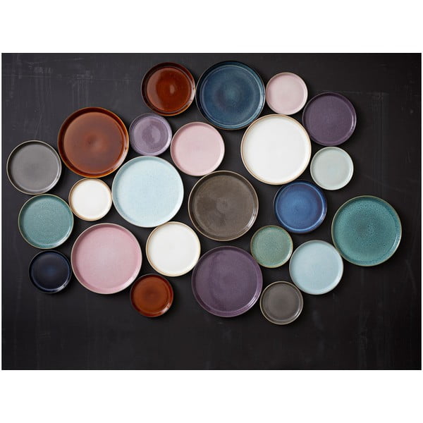 Zeleni/crni desertni tanjur od kamenine ø 17 cm Gastro Green/Black – Bitz-image-1