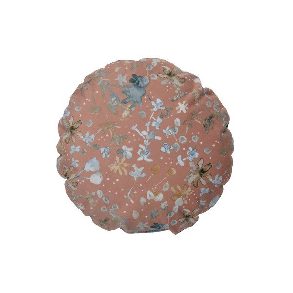 Ružičasti jastuk BePureHome Velvet Melon, ø 45 cm-image-1