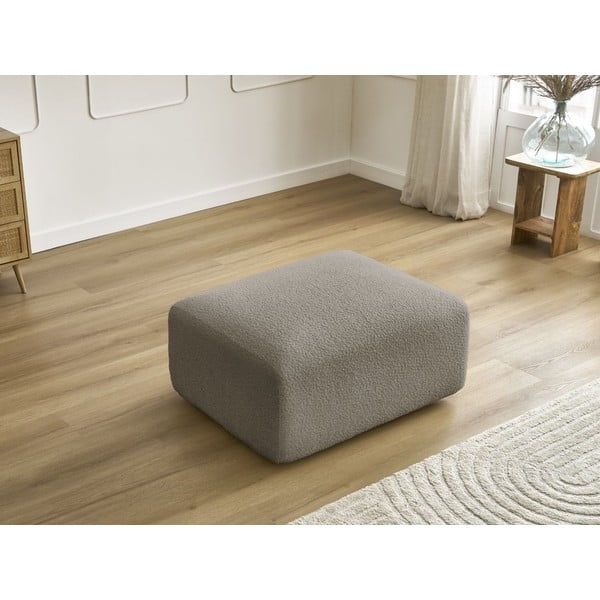 Sivi/smeđi tabure od bouclé tkanine Tina – Bobochic Paris-image-4