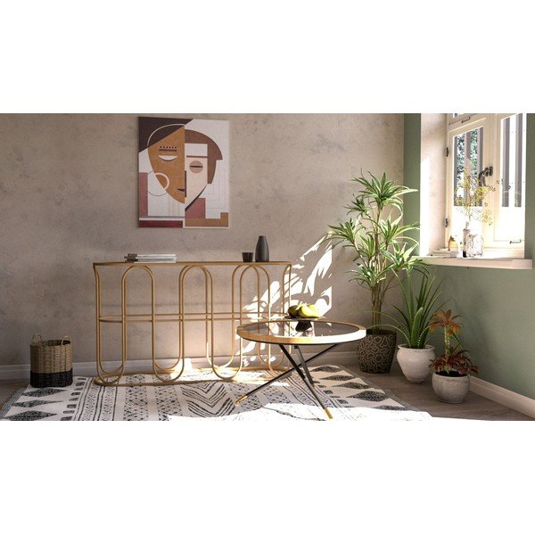 Pomoćni stol od ratana u prirodnoj boji 32x110 cm Samui – Mauro Ferretti-image-1