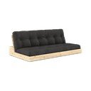 Tamno siva sklopiva sofa 196 cm Base – Karup Design