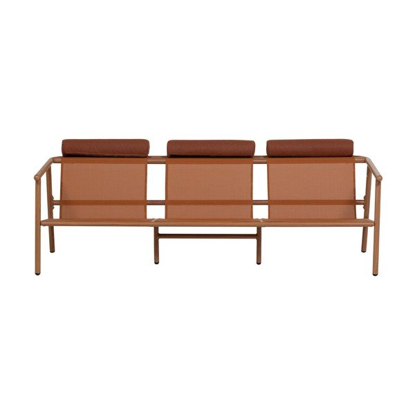 Podstavljena vrtna sofa boja terakote Cavero – WOOOD-image-4