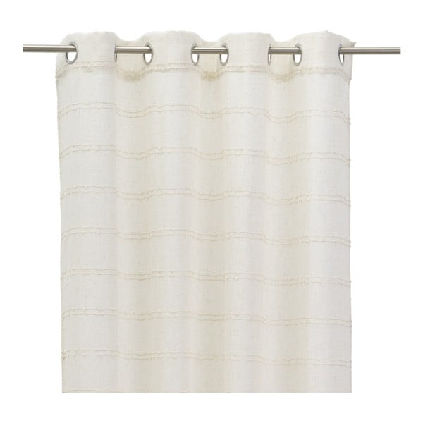 Bež zavjesa od mješavine lana 140x260 cm Nodes – Casa Selección