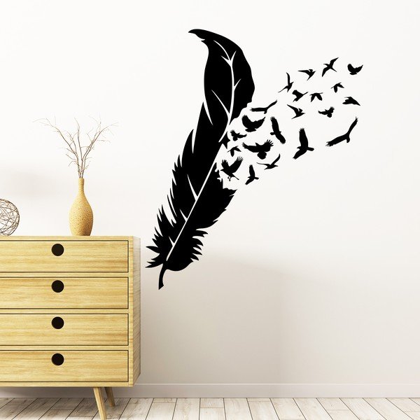 Naljepnica Ambiance Feather Birds-image-1