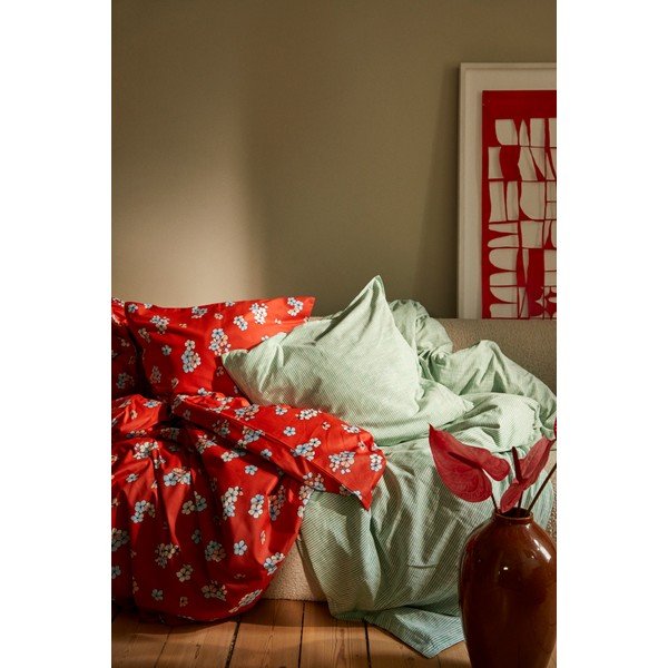 Ciglasta posteljina za bračni krevet-za produženi krevet od pamučnog satena 200x220 cm Grand Pleasantly – JUNA-image-4