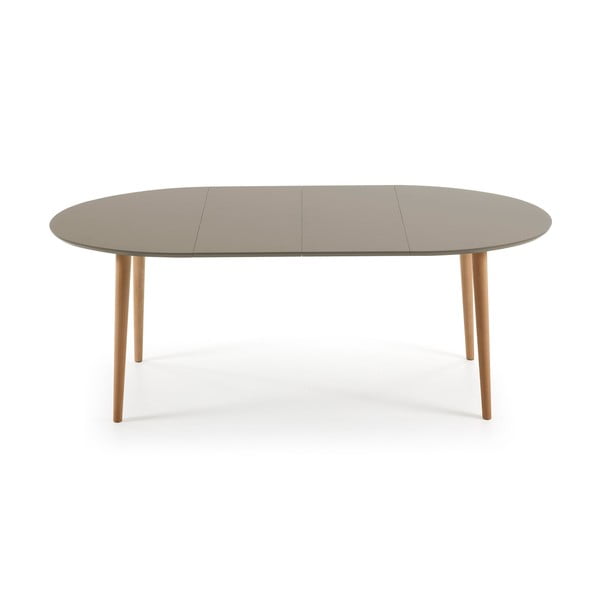 Blagovaonski stol od bukve na razvlačenje Kave Home Oakland, 120 x 90 cm-image-3