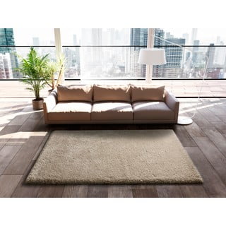 Bež tepih 150x80 cm Shaggy Reciclada - Universal