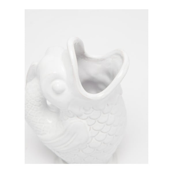 Bijela ručno rađena vaza Velvet Atelier Pez-image-1