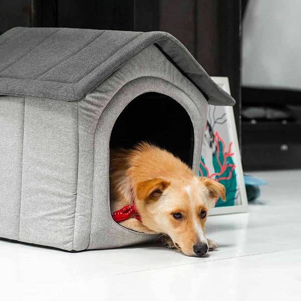 Svijetlo siva kućica za pse 52x53 cm Home XL - Rexproduct-image-4