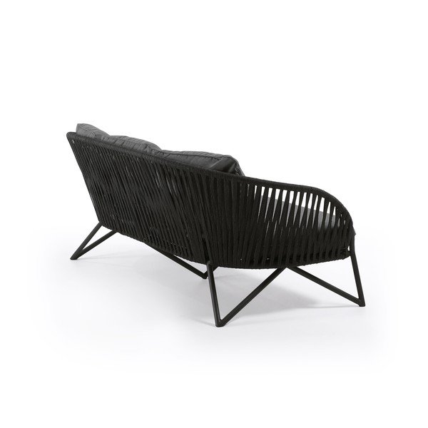 Crna vrtna sofa Kave Home Branzie-image-4