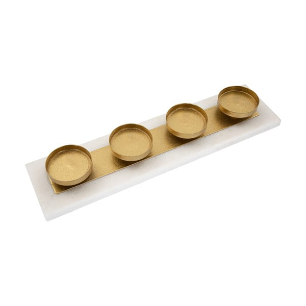 Svijećnjak u zlatno-bijeloj boji Mauro Ferretti-image-1