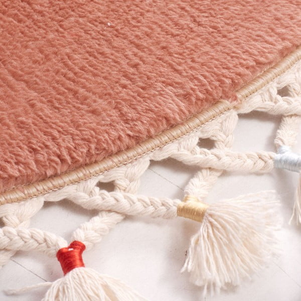 Smeđa kupaonska prostirka ø 80 cm Tuft – Foutastic-image-4