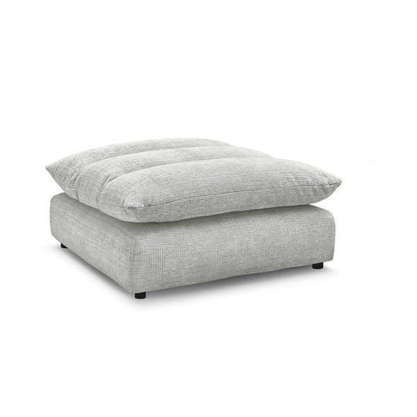 Svijetlo sivi tabure od šenila Neil – Bobochic Paris