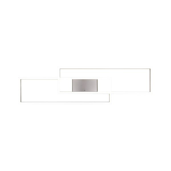 LED stropna svjetiljka s daljinskim upravljačem/s mogućnosti zatamnjivanja u srebrnoj boji 28x100 cm Albany – Trio-image-4