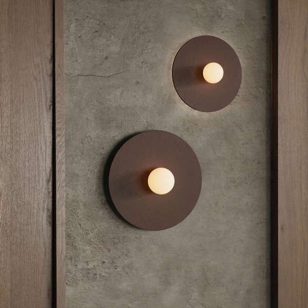 Smeđa metalna zidna lampa ø 50 cm AKE – Thoro-image-1