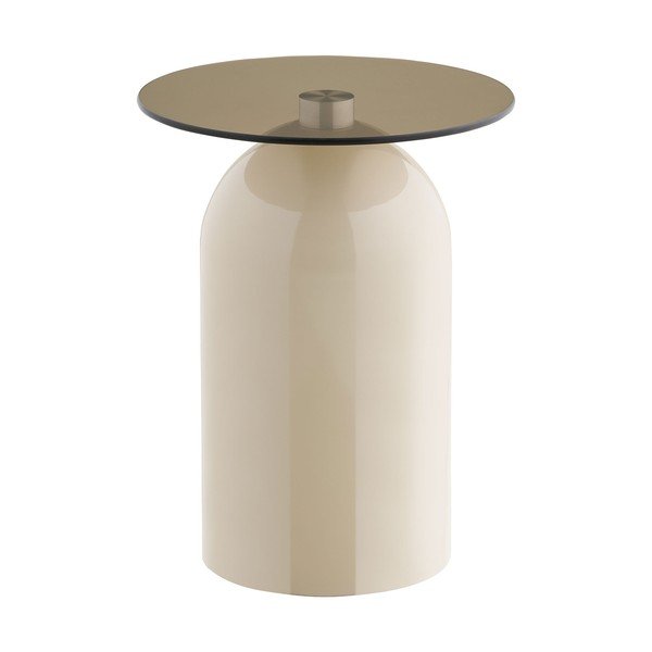 Okrugao pomoćni stol sa staklenom pločom stola ø 40 cm Ravello – House Nordic-image-2