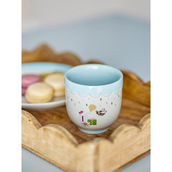 Plava/krem dječja šalica od kamenine 150 ml Celebrate – Bloomingville Mini-image-4