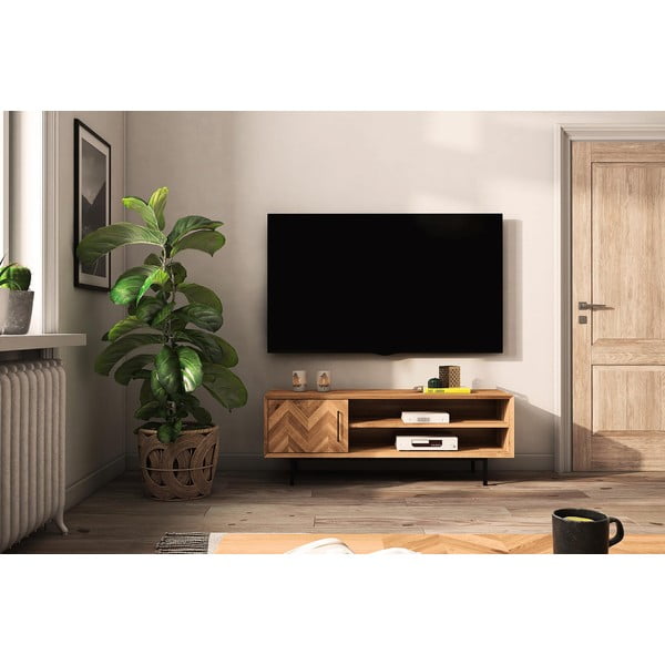 TV stol od hrastovine 144x50 cm Abies - The Beds-image-4