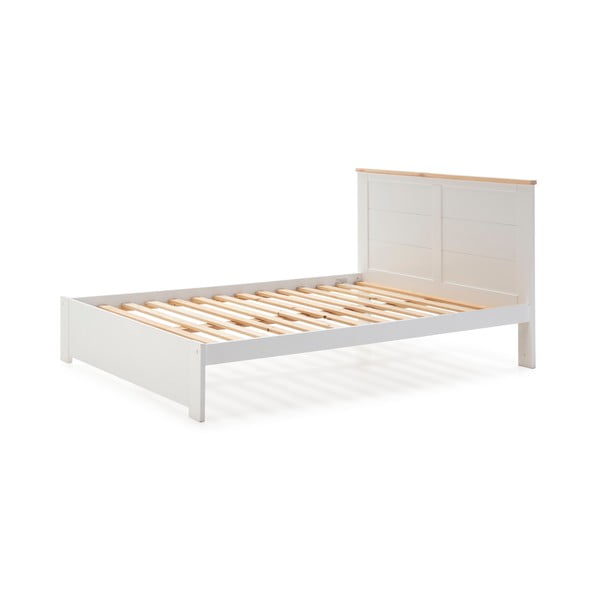 Bijeli bračni krevet s podnicom 160x200 cm Akira – Marckeric