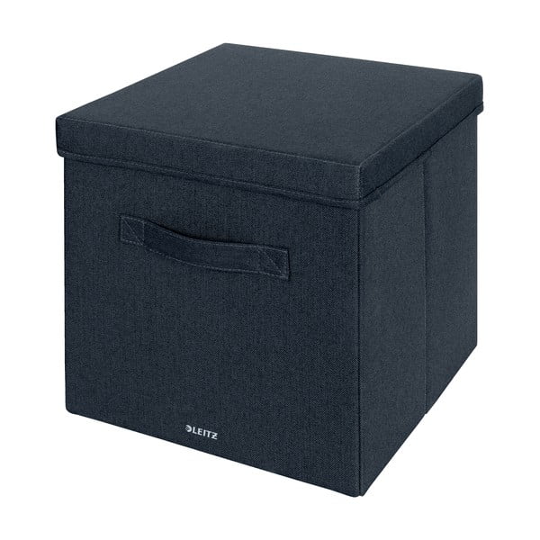 Tamno sive tekstilne kutije za pohranu u setu  2 kom s poklopcem 33x38x32.5 cm – Leitz