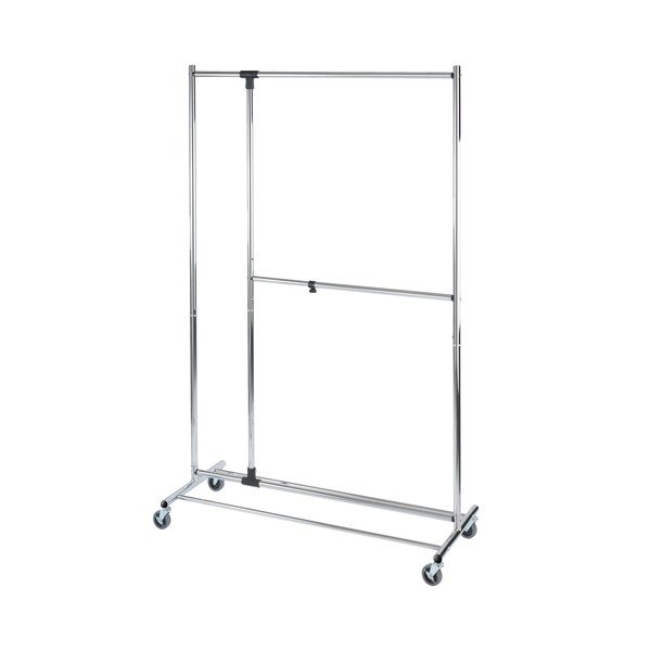 Sivi metalni teleskopski mobilni stalak za odjeću Profissimo - Wenko-image-4