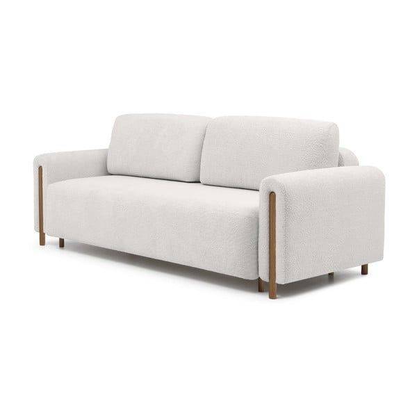 Krem sklopiva/s prostorom za odlaganje sofa od bouclé tkanine 244 cm Arcadova – ELTAP-image-2