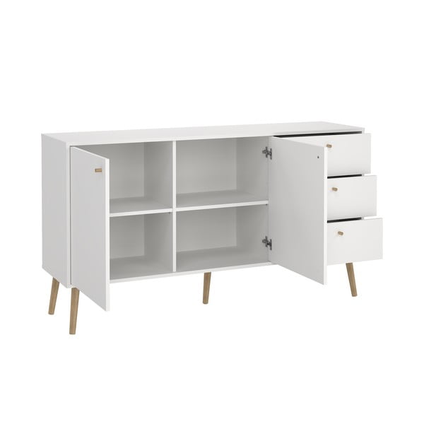 Bijela niska komoda 149x82 cm Bodo – Tvilum-image-3