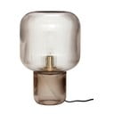 Smeđa stolna lampa sa staklenim sjenilom (visina 42 cm) Pirum – Hübsch
